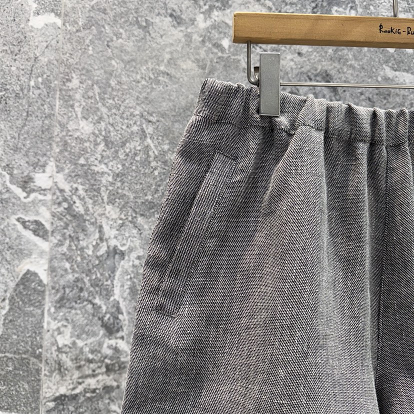 ROOKIE BUD韓國東大門直郵女士新品時尚職業短褲粗花呢亞麻ROOKIE BUD-L短褲