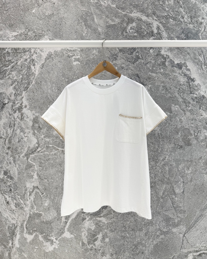 ROOKIE BUD韓國直郵實拍女裝新品人氣26春夏職業T恤口袋ROOKIE BUD-LT恤圖色1