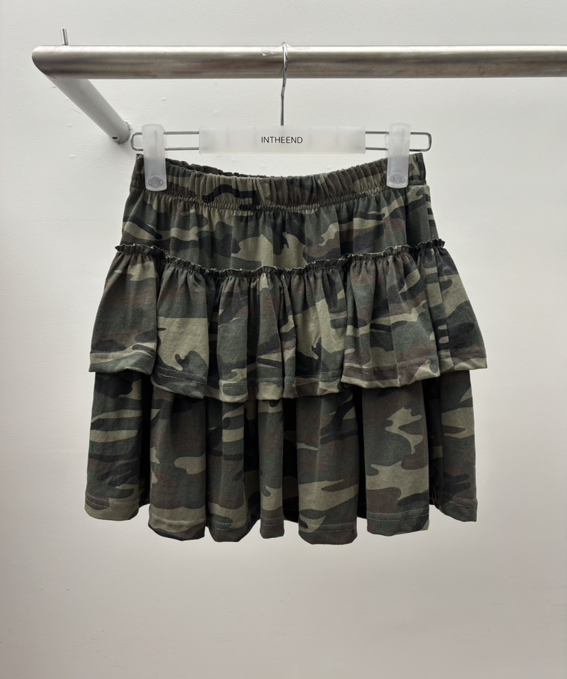 INTHEEND韓國東大門直郵女士新品推薦時尚休閑人氣短裙迷彩INTHEEND短裙圖色1