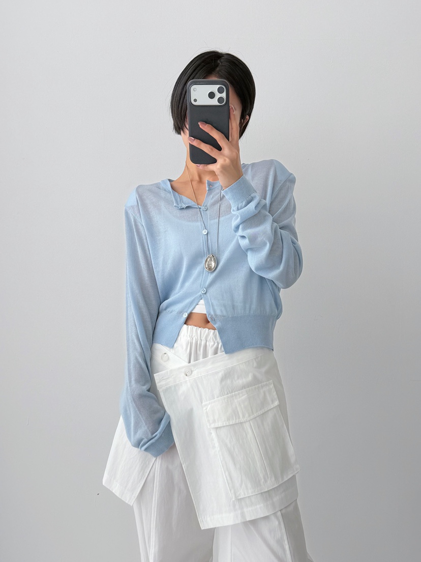 CELEBRITY-A韓國東大門直郵女裝新品26春夏針織衫透視開衫CELEBRITY-A針織衫