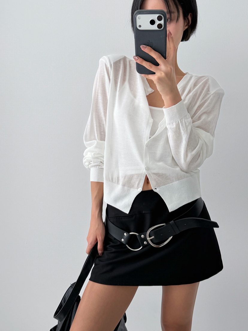 CELEBRITY-A韓國東大門直郵女裝新品26春夏針織衫透視開衫CELEBRITY-A針織衫