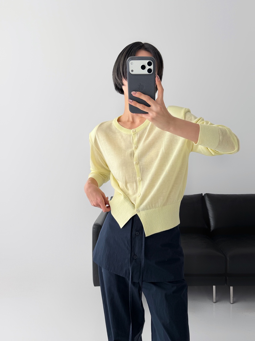 CELEBRITY-A韓國東大門直郵女裝新品26春夏針織衫透視開衫CELEBRITY-A針織衫