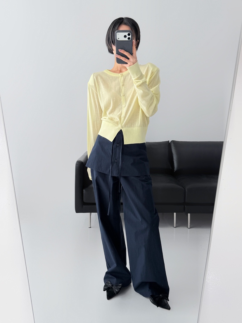 CELEBRITY-A韓國東大門直郵女裝新品26春夏針織衫透視開衫CELEBRITY-A針織衫