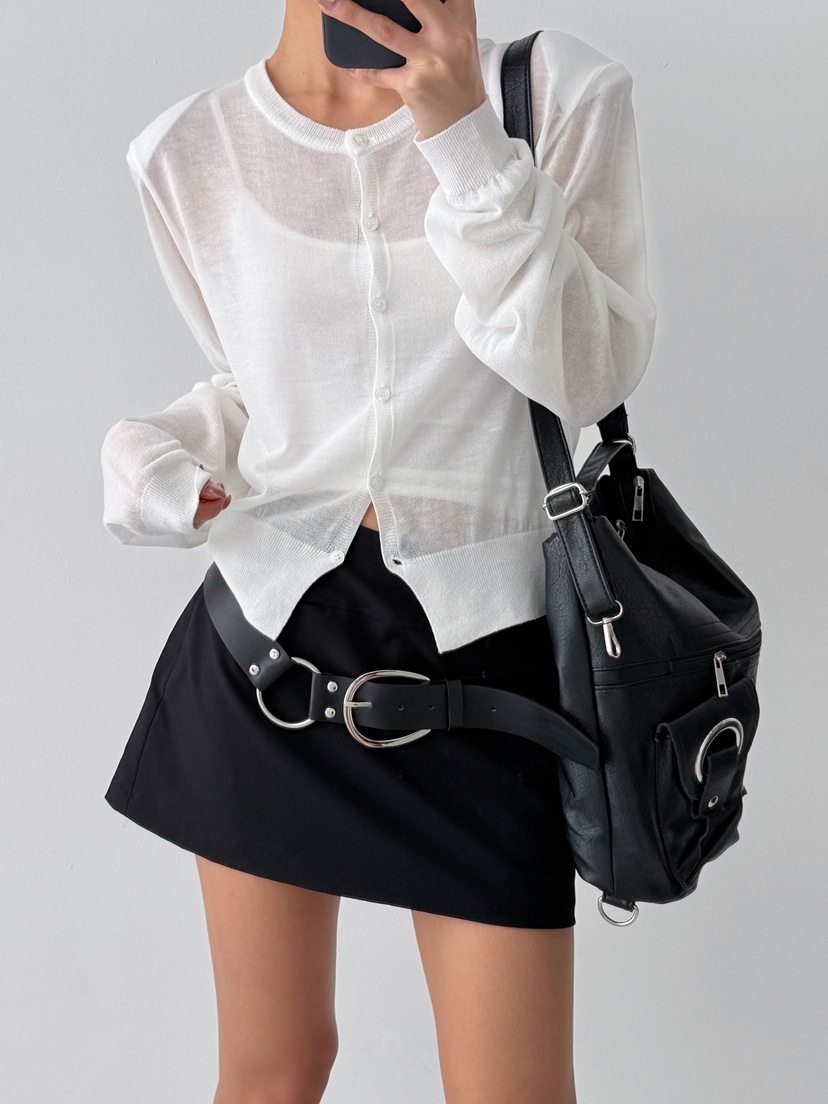 CELEBRITY-A韓國東大門直郵女裝新品26春夏針織衫透視開衫CELEBRITY-A針織衫