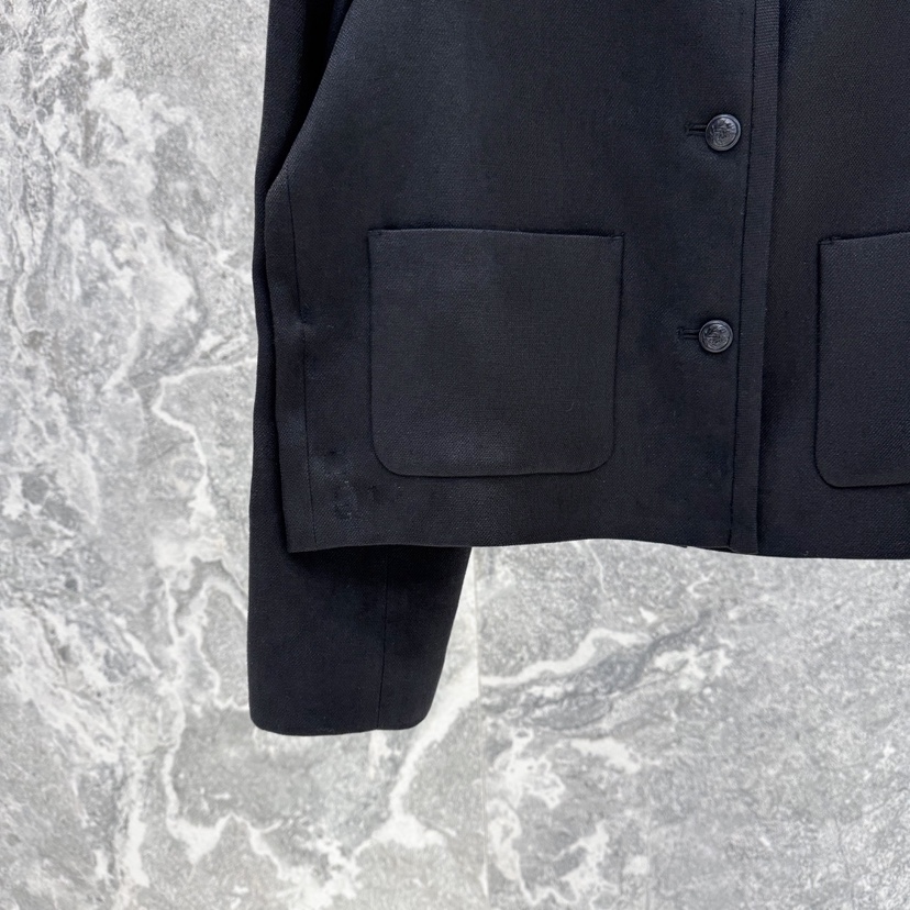 ROOKIE BUD韓國東大門直郵女裝新款26春夏夾克粗花呢混紡亞麻ROOKIE BUD-L夾克