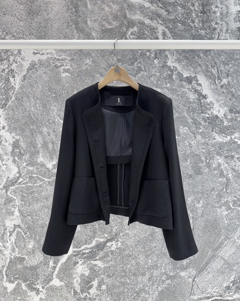 ROOKIE BUD韓國東大門直郵女裝新款26春夏夾克粗花呢混紡亞麻ROOKIE BUD-L夾克