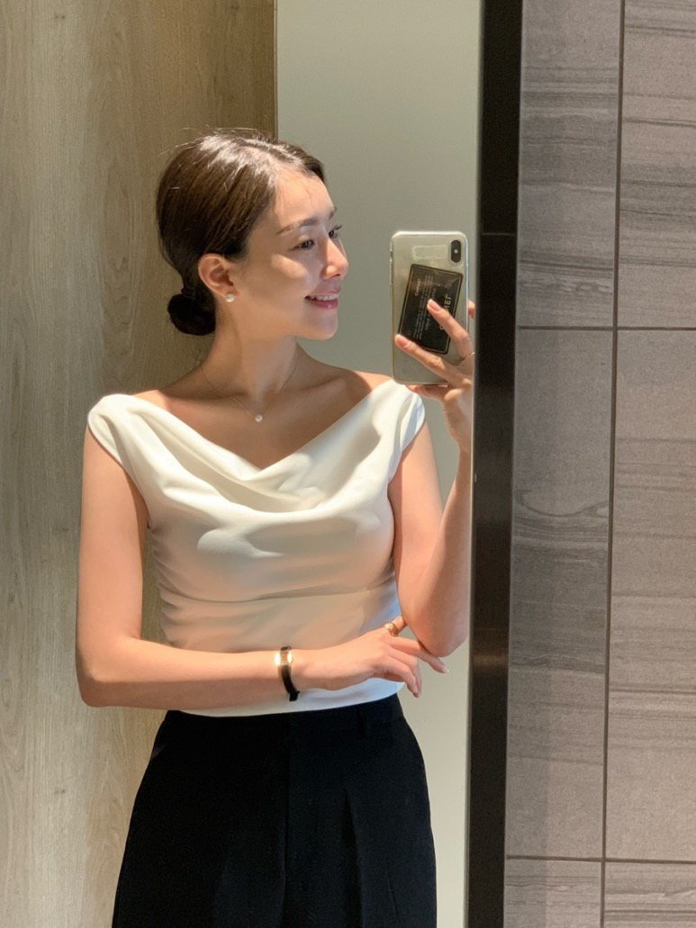 THE LOW韓國直郵女士新品26春夏人氣職業襯衫蕾絲衫褶皺THE LOW襯衫/蕾絲衫