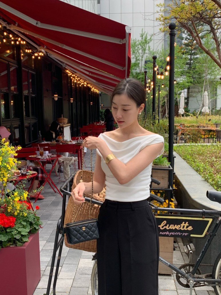 THE LOW韓國直郵女士新品26春夏人氣職業襯衫蕾絲衫褶皺THE LOW襯衫/蕾絲衫