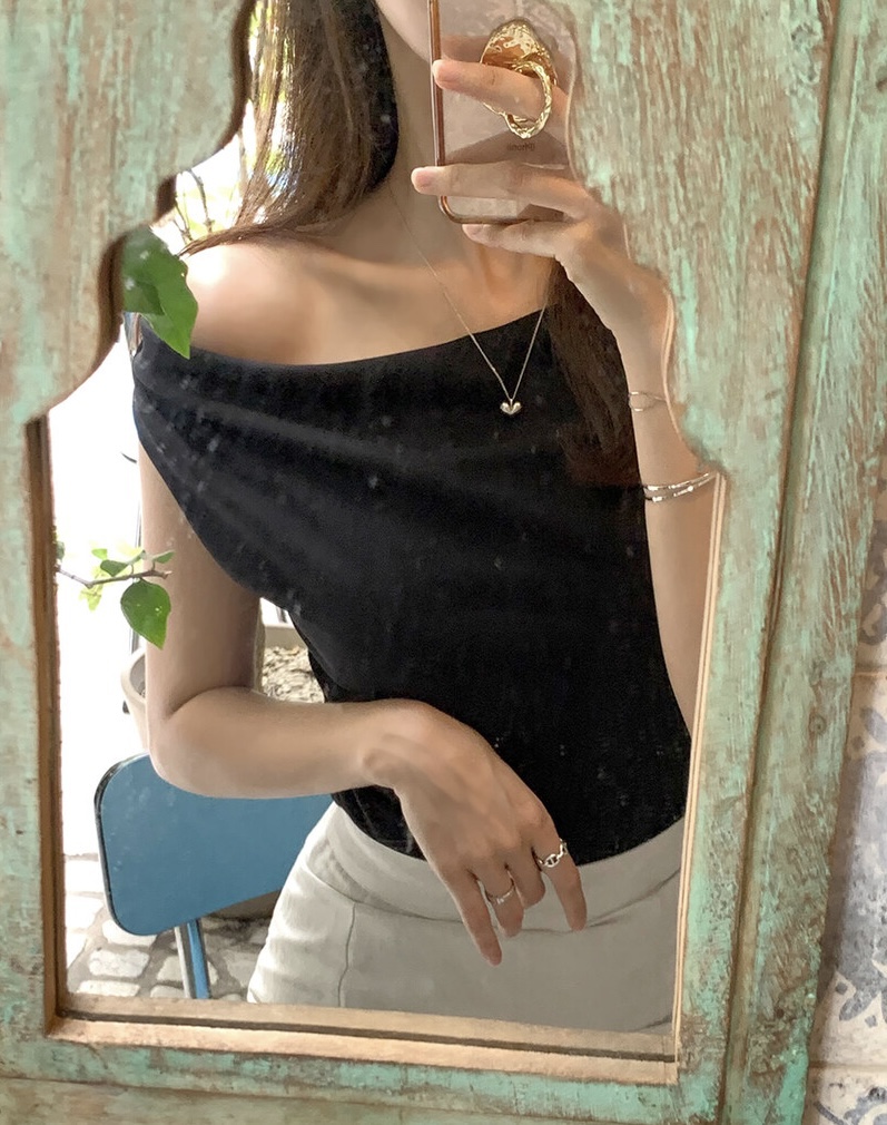 THE LOW韓國直郵女士新品26春夏人氣職業襯衫蕾絲衫褶皺THE LOW襯衫/蕾絲衫