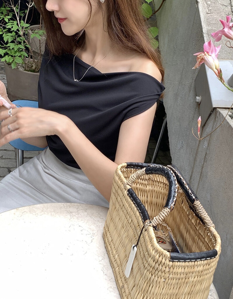 THE LOW韓國直郵女士新品26春夏人氣職業襯衫蕾絲衫褶皺THE LOW襯衫/蕾絲衫