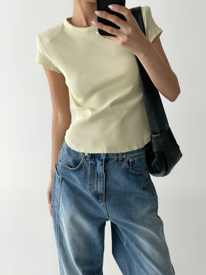 CELEBRITY-A韓國東大門直郵女裝新款26春夏熱賣休閑職業T恤CELEBRITY-AT恤