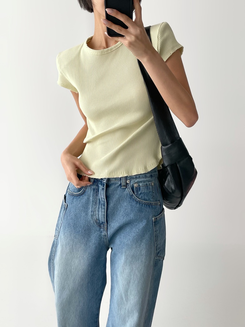 CELEBRITY-A韓國東大門直郵女裝新款26春夏熱賣休閑職業T恤CELEBRITY-AT恤