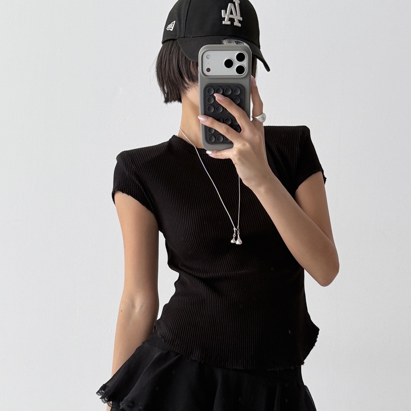 CELEBRITY-A韓國東大門直郵女裝新款26春夏熱賣休閑職業T恤CELEBRITY-AT恤