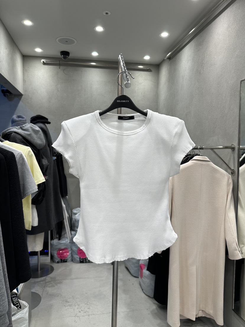 CELEBRITY-A韓國東大門直郵女裝新款26春夏熱賣休閑職業T恤CELEBRITY-AT恤圖色1