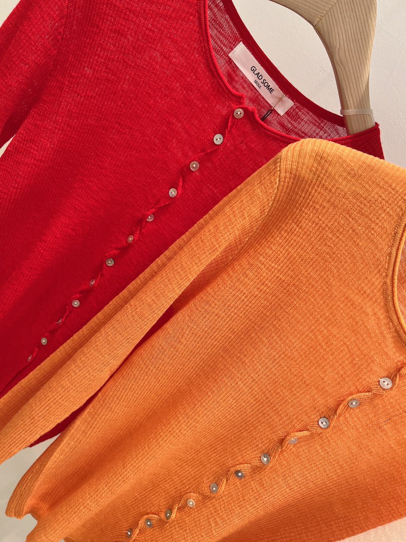 GLAD SOME韓國代購女士新款熱賣職業時尚26春夏人氣針織衫GLAD SOME針織衫