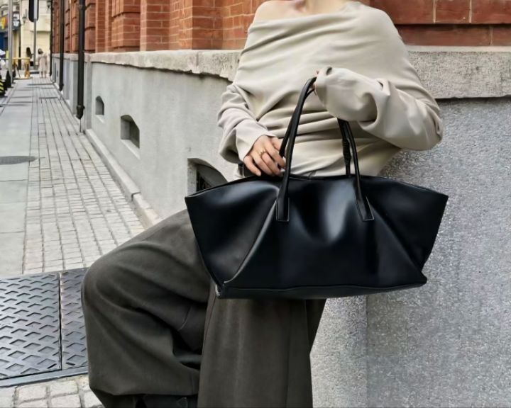 TROUVAILLE韓國東大門直郵女裝新款26春夏手提包含飾品牛皮TROUVAILLE手提包