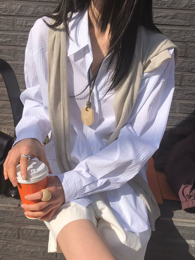 THE ABLE韓國直郵實拍女裝新款時尚26春夏休閑襯衫蕾絲衫THE ABLE/TA襯衫/蕾絲衫