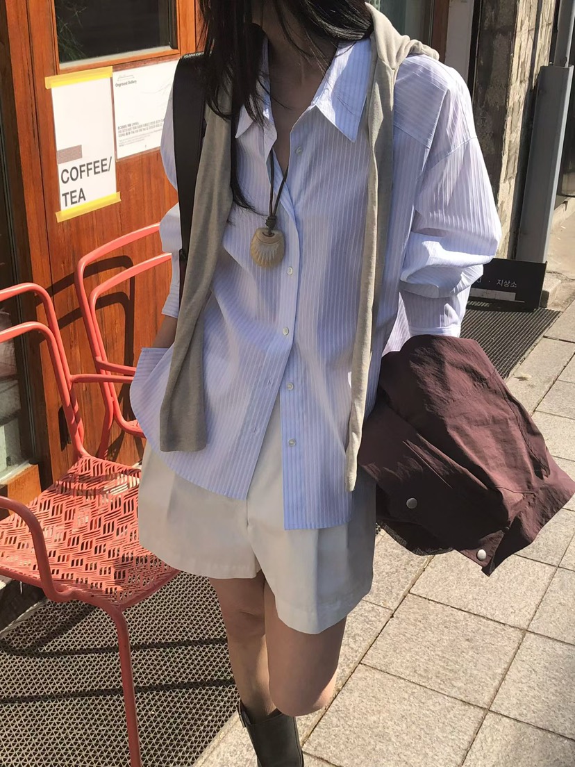 THE ABLE韓國直郵實拍女裝新款時尚26春夏休閑襯衫蕾絲衫THE ABLE/TA襯衫/蕾絲衫