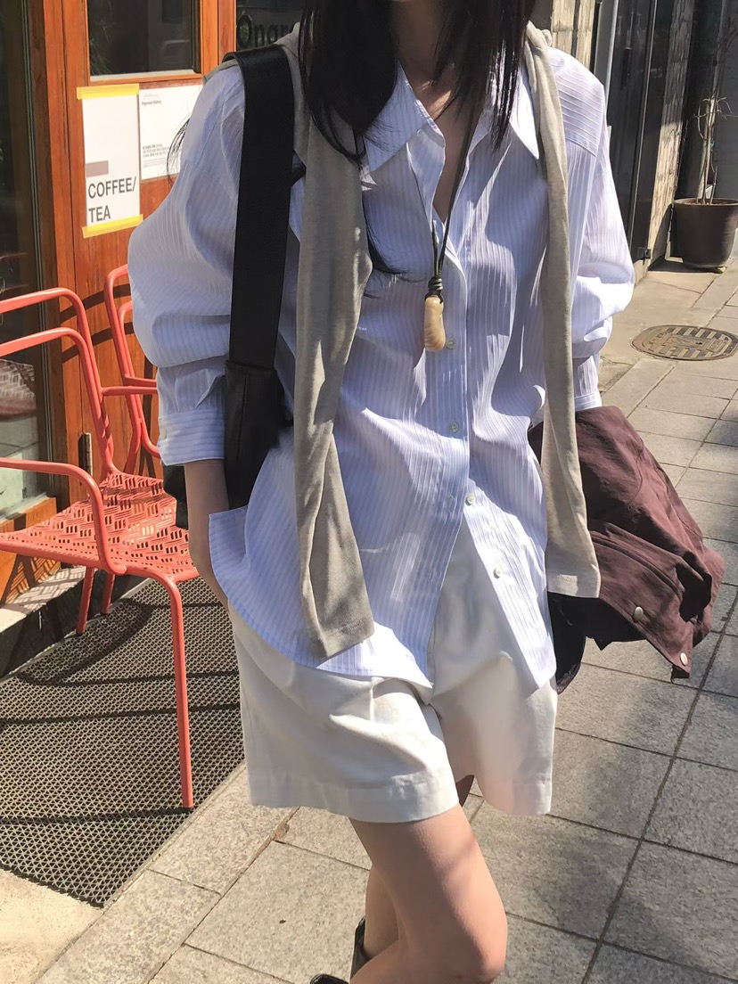 THE ABLE韓國直郵實拍女裝新款時尚26春夏休閑襯衫蕾絲衫THE ABLE/TA襯衫/蕾絲衫