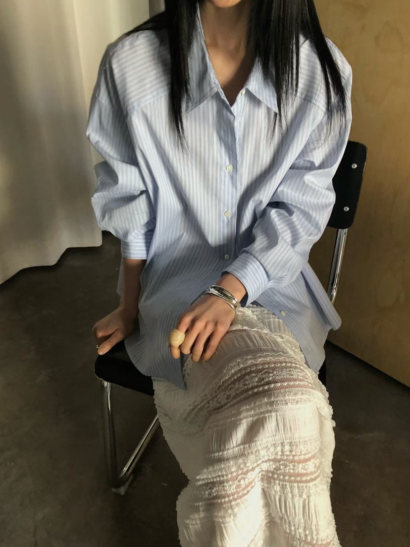 THE ABLE韓國直郵實拍女裝新款時尚26春夏休閑襯衫蕾絲衫THE ABLE/TA襯衫/蕾絲衫