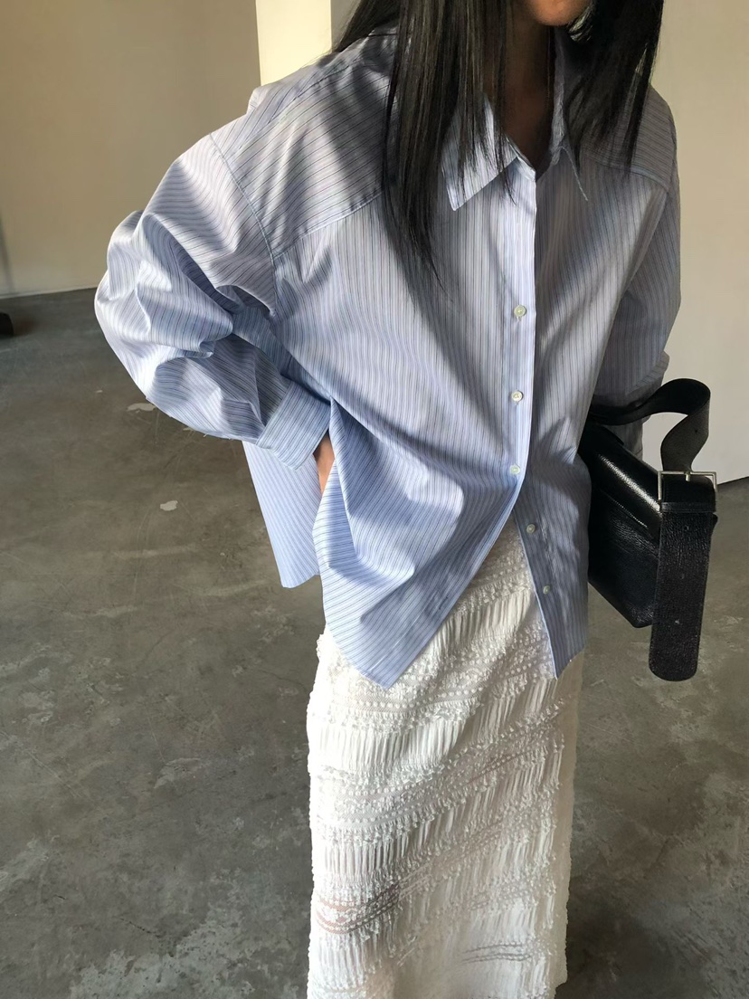 THE ABLE韓國直郵實拍女裝新款時尚26春夏休閑襯衫蕾絲衫THE ABLE/TA襯衫/蕾絲衫