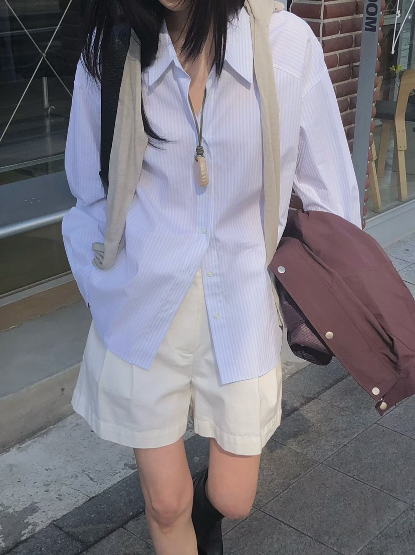 THE ABLE韓國直郵實拍女裝新款時尚26春夏休閑襯衫蕾絲衫THE ABLE/TA襯衫/蕾絲衫