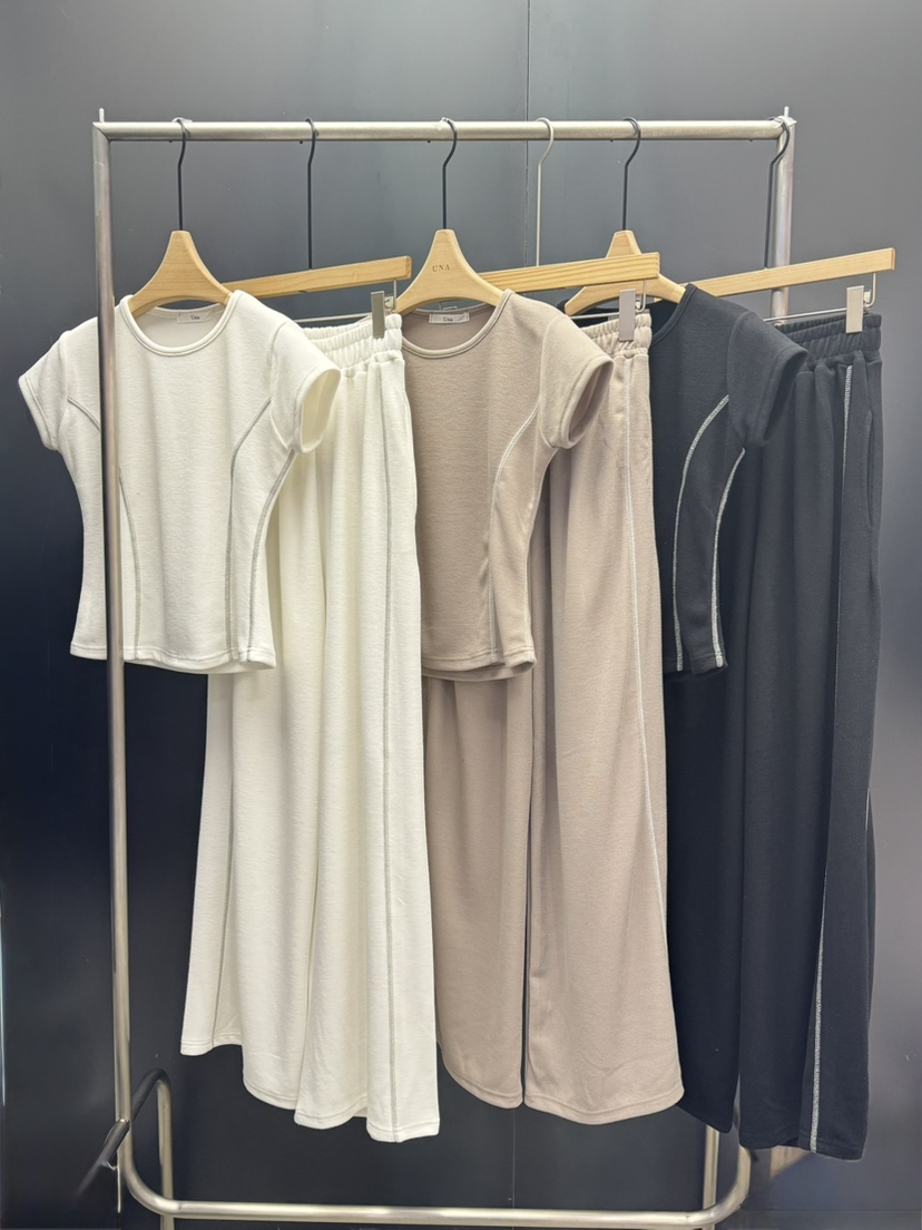 UNA/THE MAY韓國東大門代購女裝新款26春夏時尚套裝套裝THEMAY/UNA套裝圖色1左一色