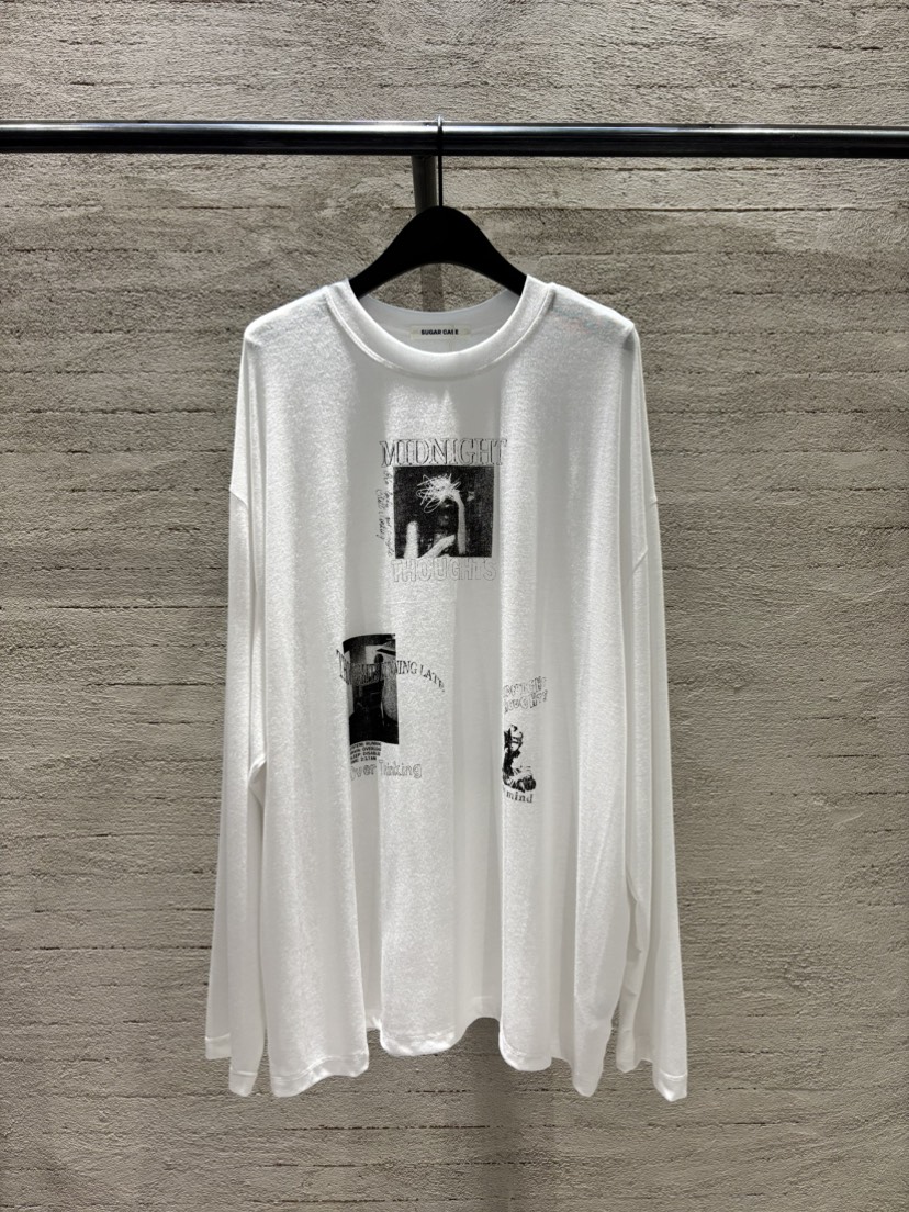 SUGAR CASE韓國東大門代購女士新品26春夏推薦休閑長袖T恤SUGAR CASE長袖T恤圖色1