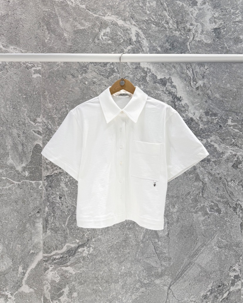 ROOKIE BUD韓國東大門代購女士新品職業26春夏襯衫蕾絲衫棉質ROOKIE BUD-L襯衫/蕾絲衫圖色1