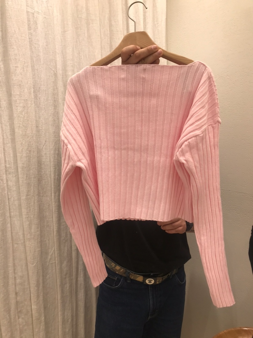 AHOY韓國直郵實拍女裝新款時尚人氣26春夏休閑針織衫羅紋AHOY針織衫