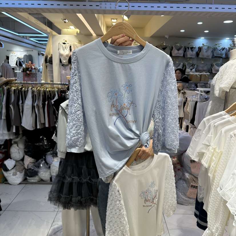 BELITA韓國代購女士新品26春夏職業人氣時尚熱賣T恤不含飾品BELITAT恤圖色3