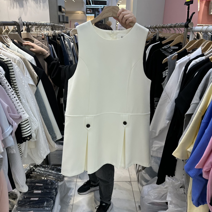 BLOOM韓國直郵實拍女士新品人氣熱賣推薦26春夏連衣裙褶裥BLOOM-Q連衣裙圖色1