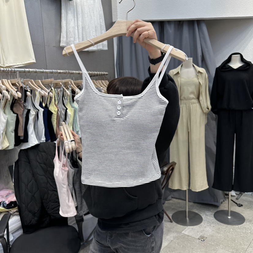BLOOM韓國直郵女裝新品26春夏時尚職業熱賣人氣吊帶背心條紋BLOOM-Q吊帶/背心圖色4