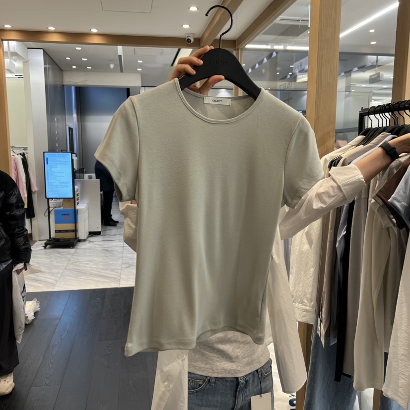 OBJECT韓國東大門直郵女士新款熱賣休閑職業時尚26春夏T恤OBJECTT恤圖色3