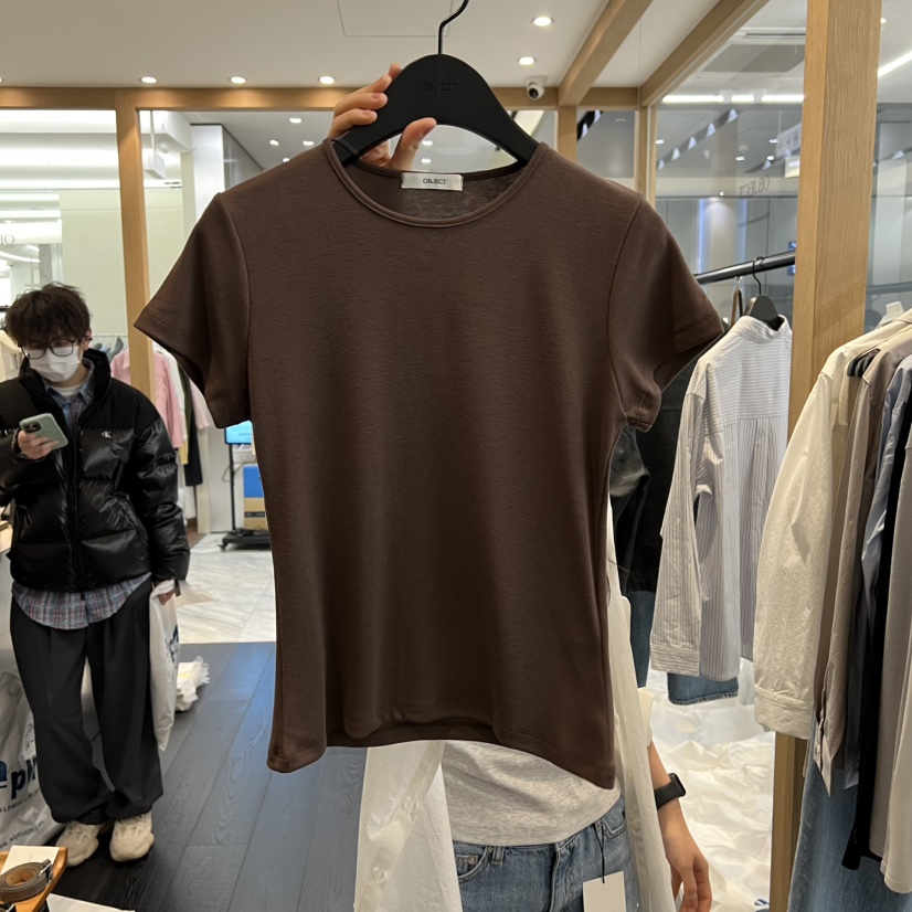 OBJECT韓國東大門直郵女士新款熱賣休閑職業時尚26春夏T恤OBJECTT恤圖色4