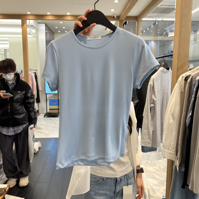 OBJECT韓國東大門直郵女士新款熱賣休閑職業時尚26春夏T恤OBJECTT恤圖色5