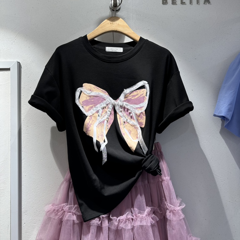 BELITA韓國直郵實拍女裝新款休閑人氣時尚熱賣職業推薦T恤BELITAT恤圖色2