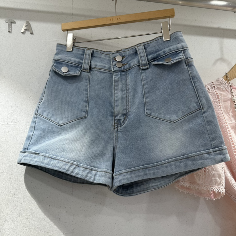 BELITA韓國東大門直郵女士新品時尚推薦熱賣人氣短褲口袋BELITA短褲圖色1