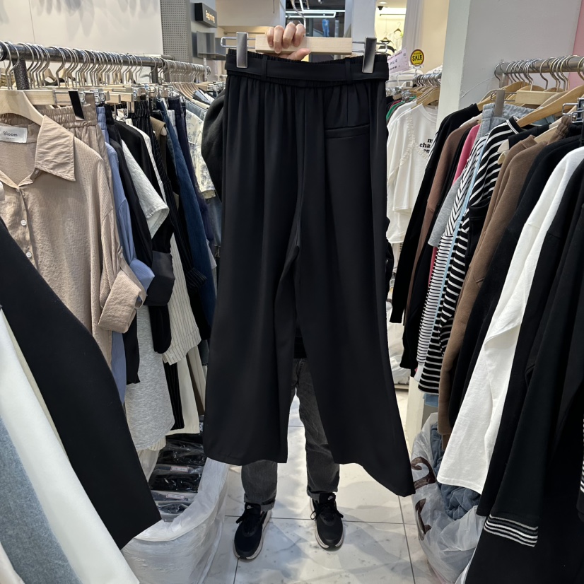 BLOOM韓國東大門直郵女士新款熱賣推薦時尚26春夏休閑褲腰帶BLOOM-Q休閑褲