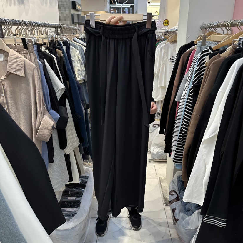 BLOOM韓國東大門直郵女士新款熱賣推薦時尚26春夏休閑褲腰帶BLOOM-Q休閑褲圖色1