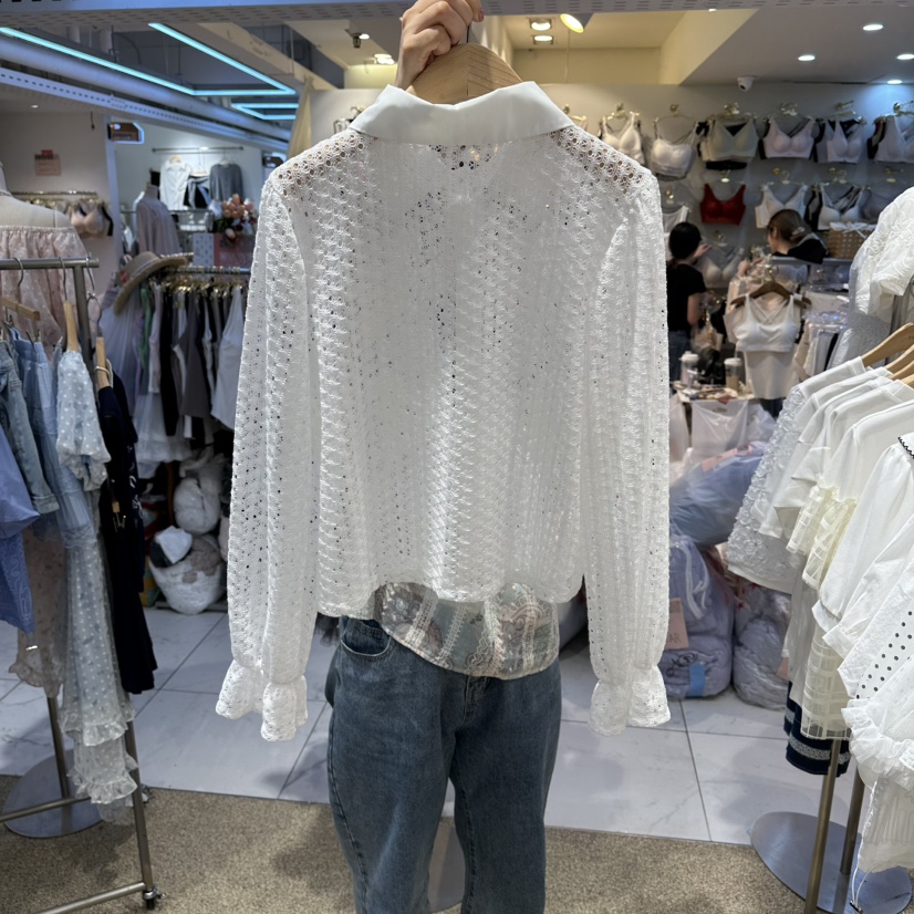 BELITA韓國東大門代購女士新款時尚26春夏人氣襯衫蕾絲衫BELITA襯衫/蕾絲衫