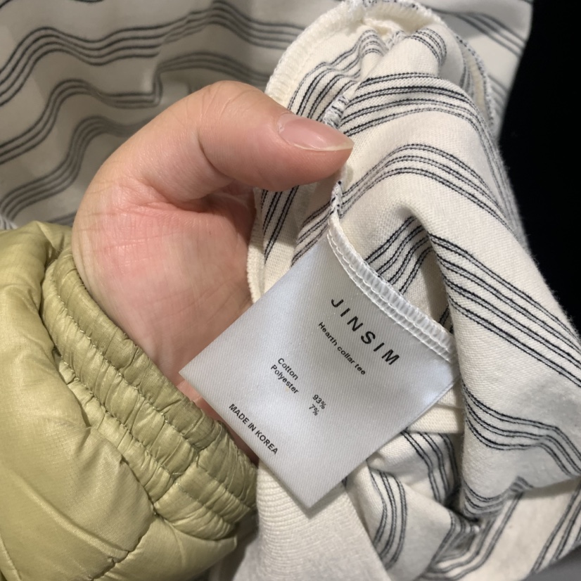 JINSIM韓國直郵女士新品休閑推薦人氣職業26春夏熱賣長袖T恤JINSIM長袖T恤