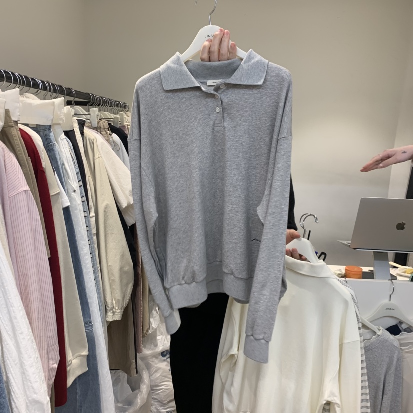 JINSIM韓國直郵女士新品休閑推薦人氣職業26春夏熱賣長袖T恤JINSIM長袖T恤圖色3