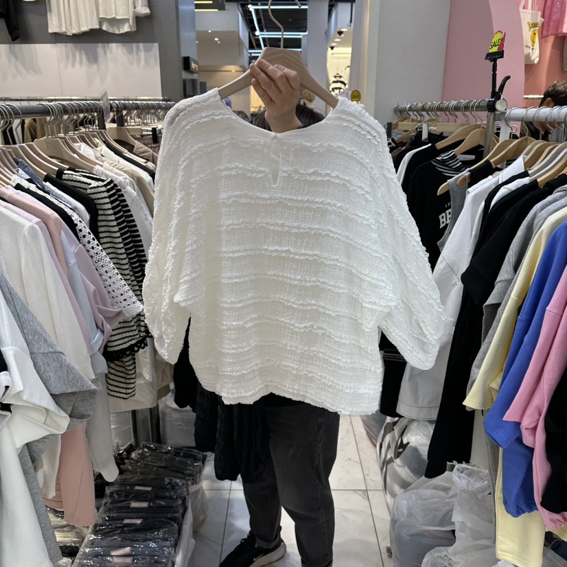 BLOOM韓國直郵實拍女裝新品熱賣休閑職業26春夏襯衫蕾絲衫蕾絲BLOOM-Q襯衫/蕾絲衫