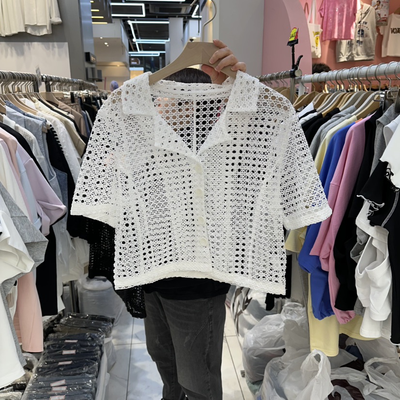 BLOOM韓國直郵女士新品時尚26春夏職業休閑人氣針織衫短款BLOOM-Q針織衫圖色1