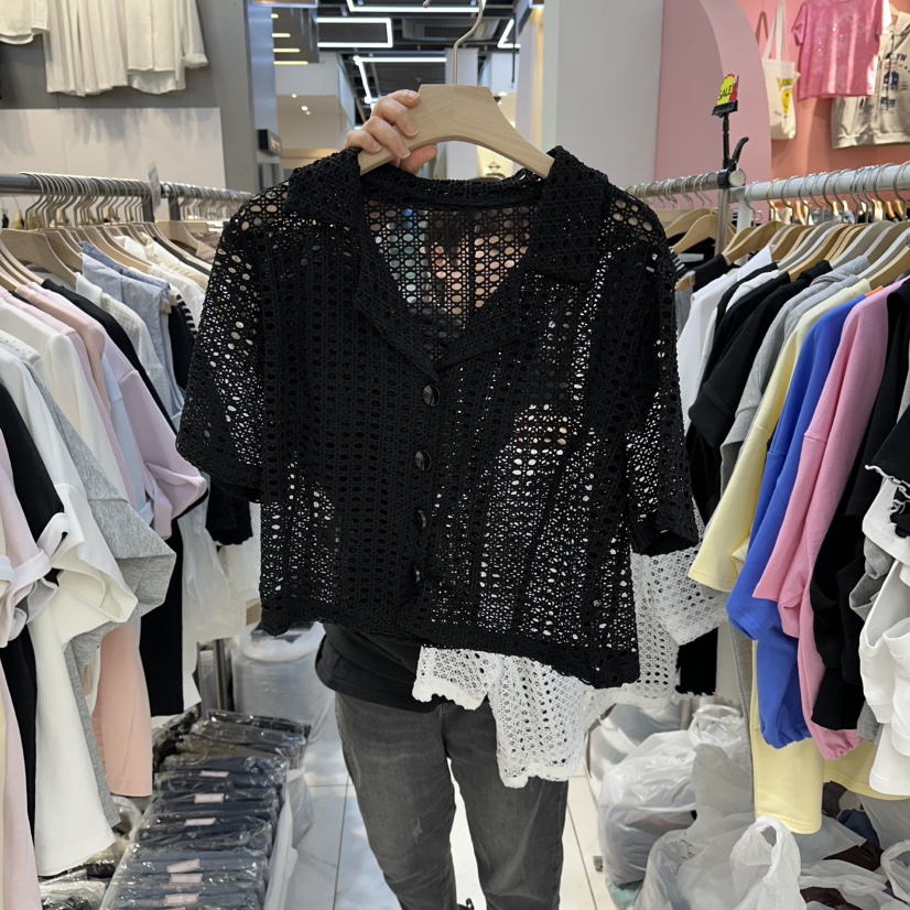 BLOOM韓國直郵女士新品時尚26春夏職業休閑人氣針織衫短款BLOOM-Q針織衫圖色2