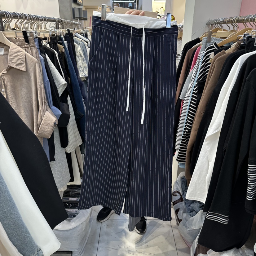 BLOOM韓國直郵實拍女裝新品職業推薦26春夏時尚休閑褲條紋BLOOM-Q休閑褲圖色2