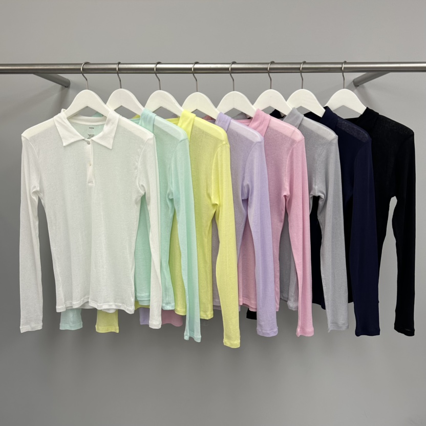 WATER/RIVER韓國東大門代購女士新品推薦人氣長袖T恤透視WATER/RIVER長袖T恤