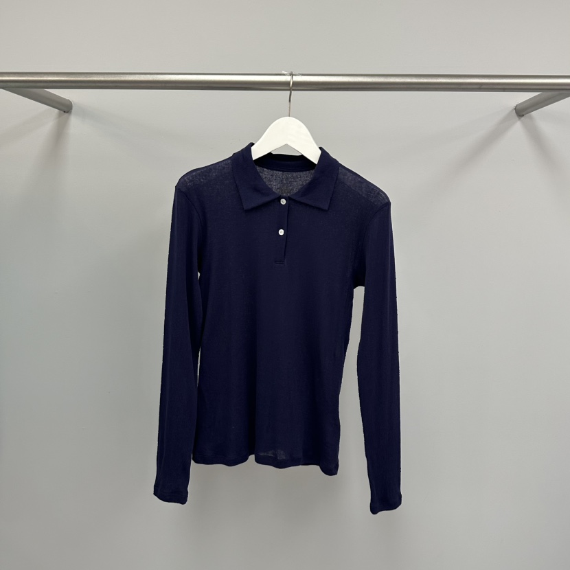 WATER/RIVER韓國東大門代購女士新品推薦人氣長袖T恤透視WATER/RIVER長袖T恤圖色6深藍色