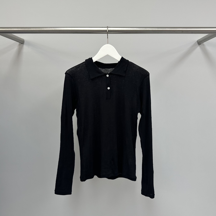 WATER/RIVER韓國東大門代購女士新品推薦人氣長袖T恤透視WATER/RIVER長袖T恤圖色8黑色